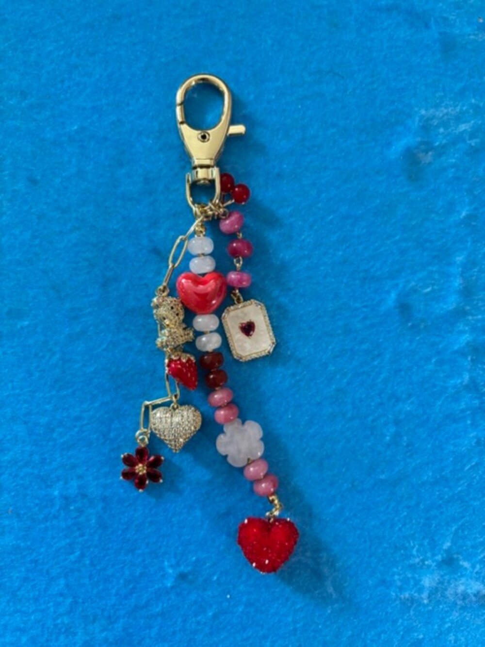 Heart Themed Bag Charm